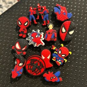 Spider-Man Shoe Charms Set - Red and Blue
